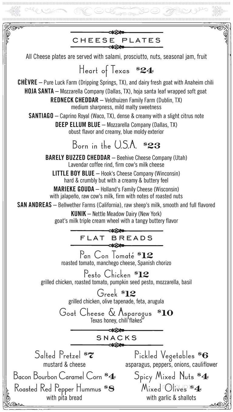 Stone's Throw - Houston, TX menu_pic