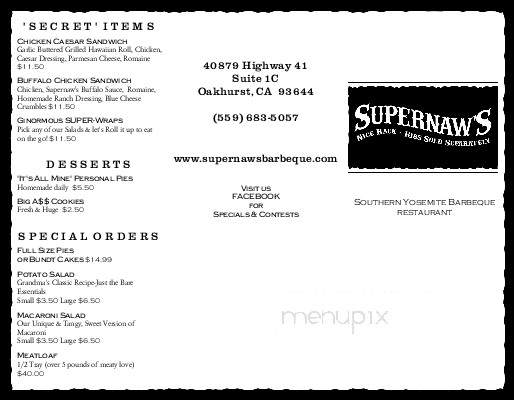 Supernaw's BBQ - Oakhurst, CA