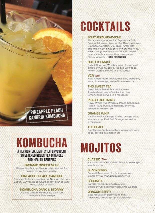Tap House Grill - Des Plaines, IL menu_pic