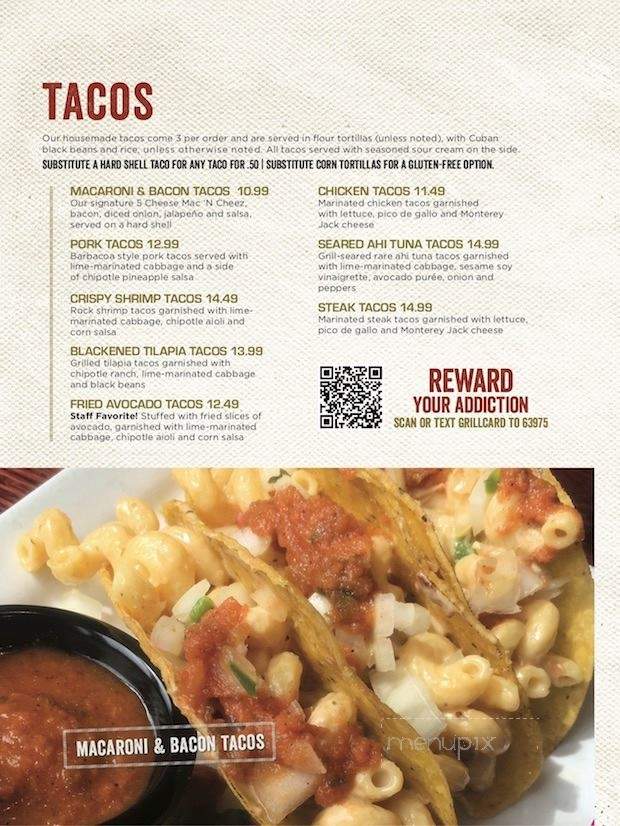 Tap House Grill - Des Plaines, IL menu_pic
