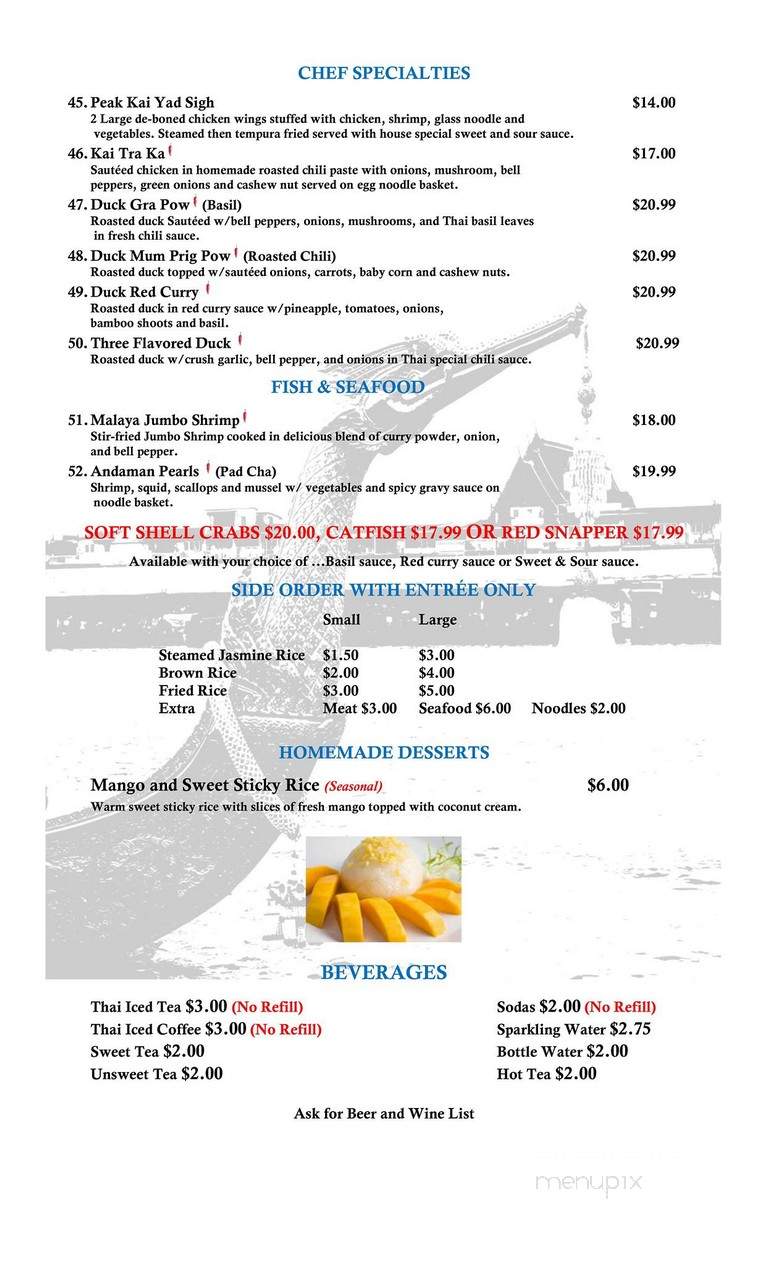 Thai Tara - Asheville, NC menu_pic