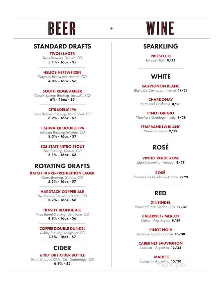 The Arvada Tavern - Arvada, CO menu_pic