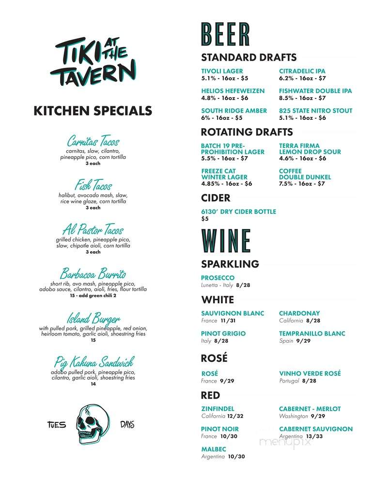 The Arvada Tavern - Arvada, CO menu_pic