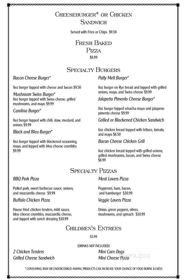 The Dispensary Restaurant and Pub - North Wilkesboro, NC menu_pic