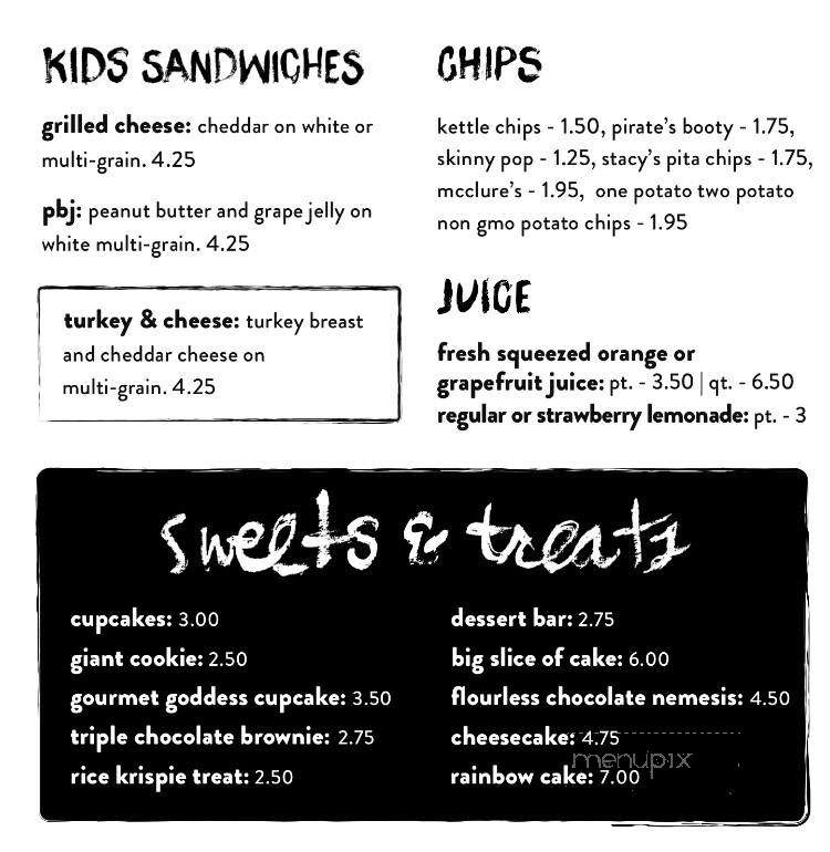 The Goddess and the Grocer - Chicago, IL menu_pic
