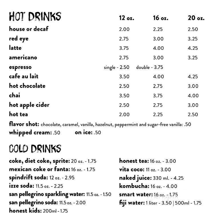 The Goddess and the Grocer - Chicago, IL menu_pic