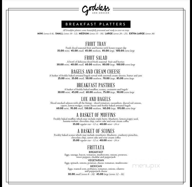 The Goddess and the Grocer - Chicago, IL menu_pic