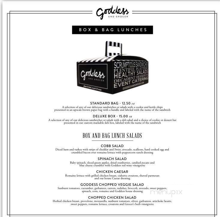 The Goddess and the Grocer - Chicago, IL menu_pic