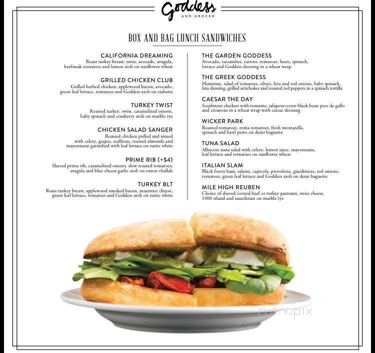 The Goddess and the Grocer - Chicago, IL menu_pic