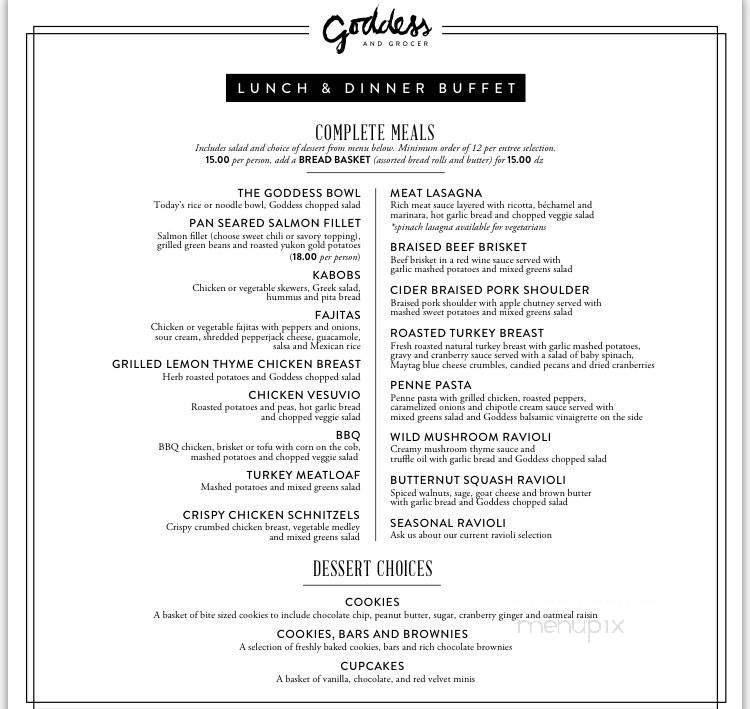 The Goddess and the Grocer - Chicago, IL menu_pic