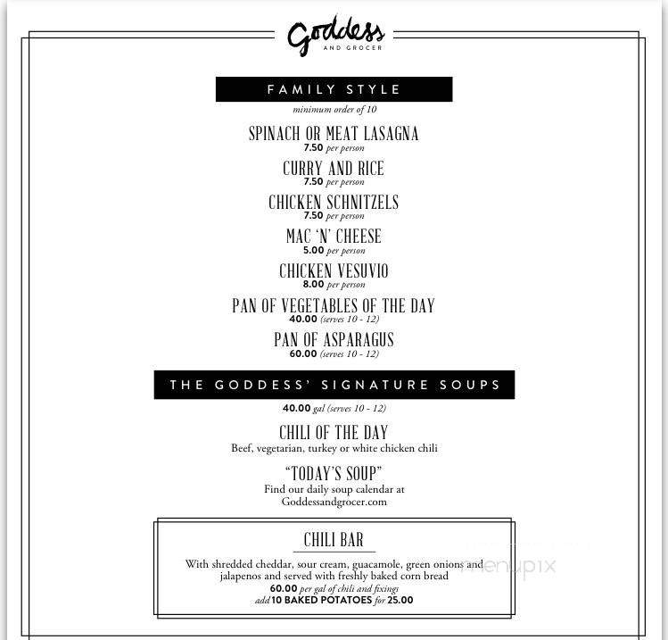 The Goddess and the Grocer - Chicago, IL menu_pic