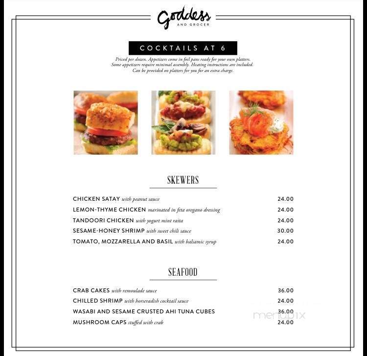 The Goddess and the Grocer - Chicago, IL menu_pic