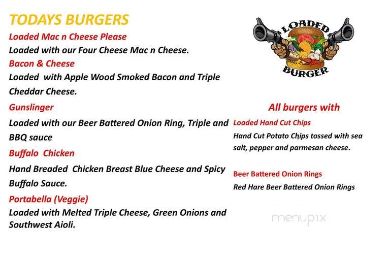 The Loaded Burger - Atlanta, GA menu_pic