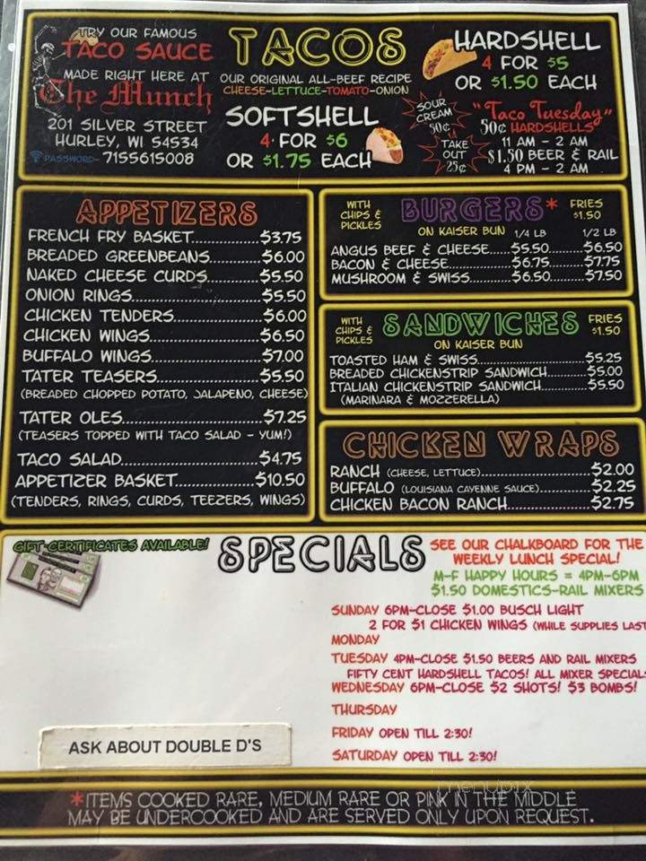 The Munch Bar & Tacos - Hurley, WI