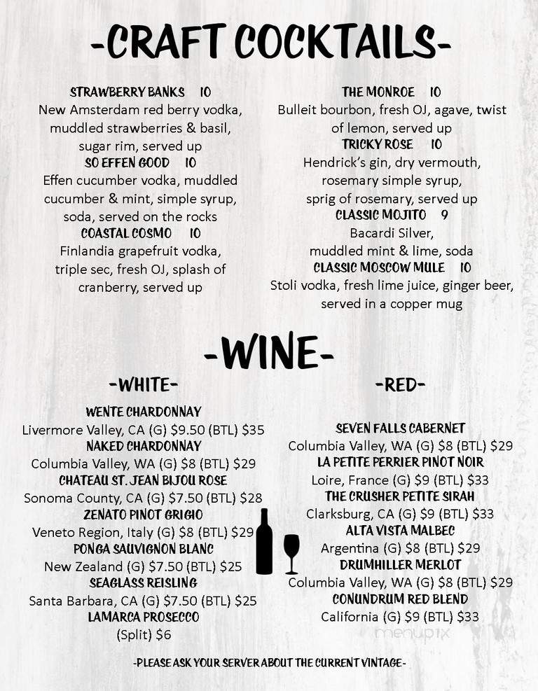 The Point at Phoebus - Hampton, VA menu_pic