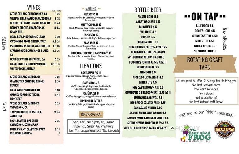 Thirsty Turtle - Florham Park, NJ menu_pic