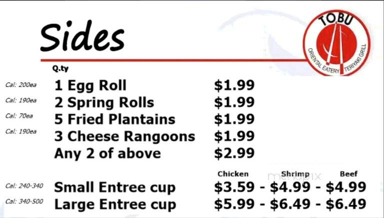 Tobu - West Palm Beach, FL menu_pic