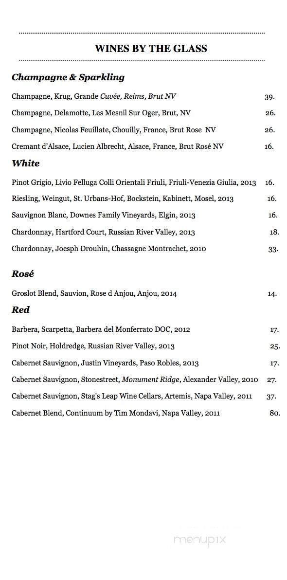 Tom Colicchio's Heritage Steak - Las Vegas, NV menu_pic