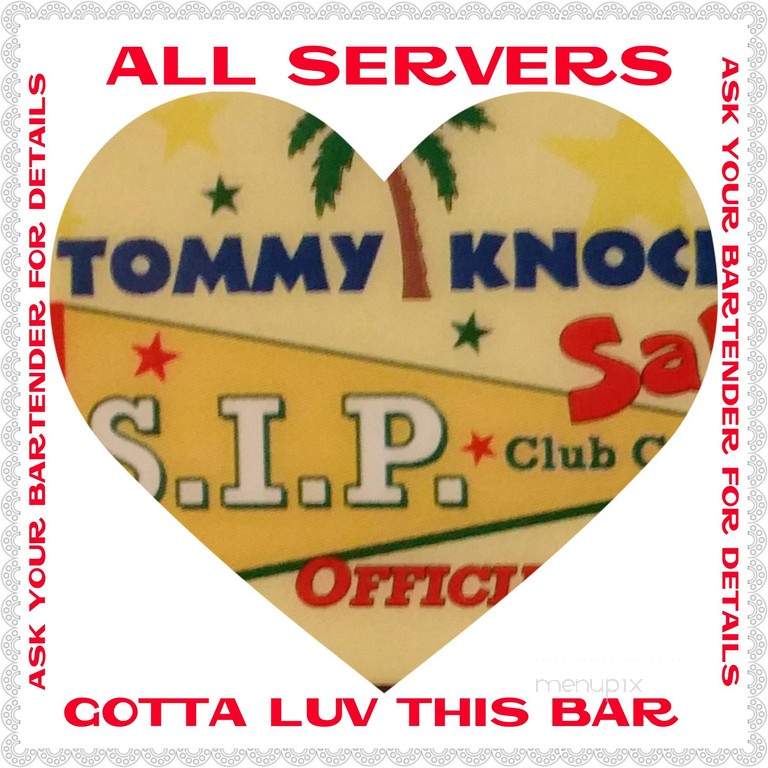 Tommy Knocker's Saloon - Sarasota, FL menu_pic