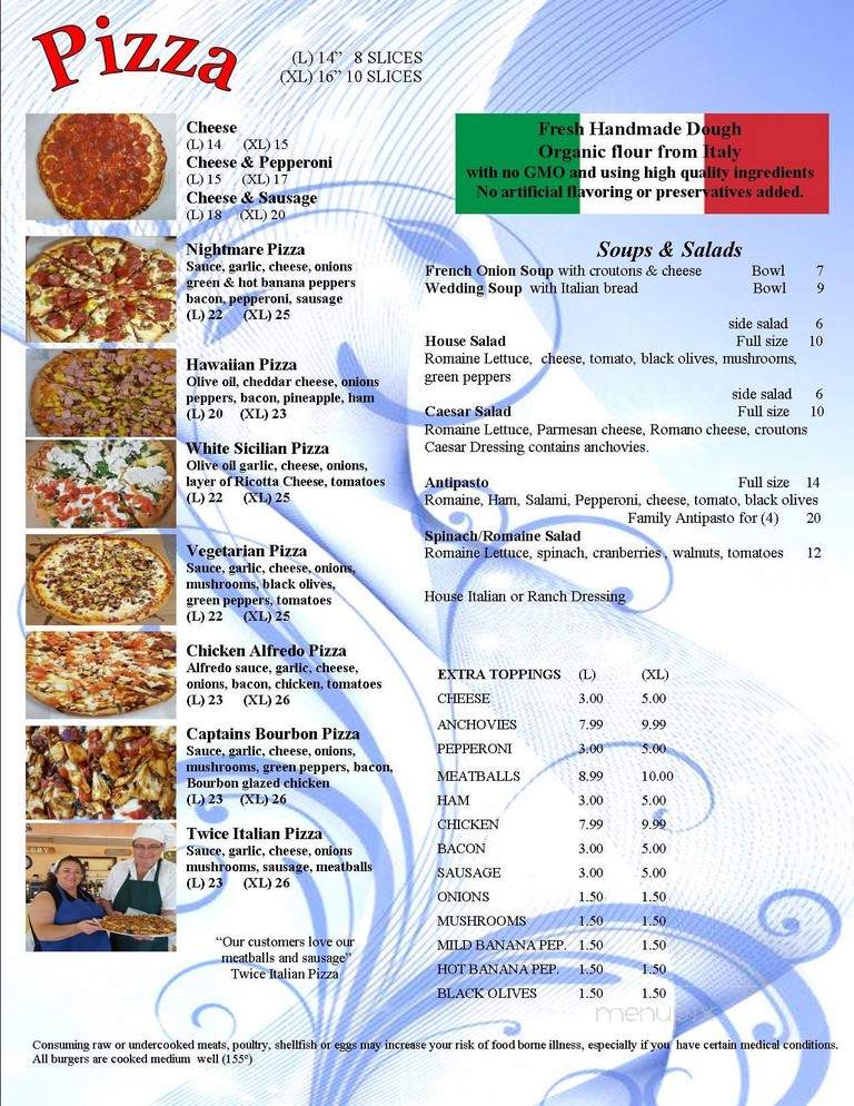 U Wanna Pizza & A Pie - Erie, PA menu_pic