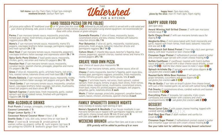 Watershed Pub & Kitchen - Seattle, WA