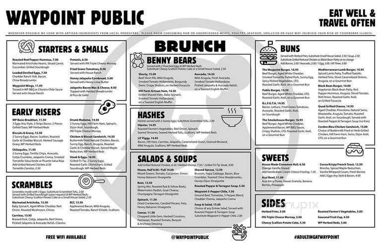 Waypoint Public - San Diego, CA menu_pic