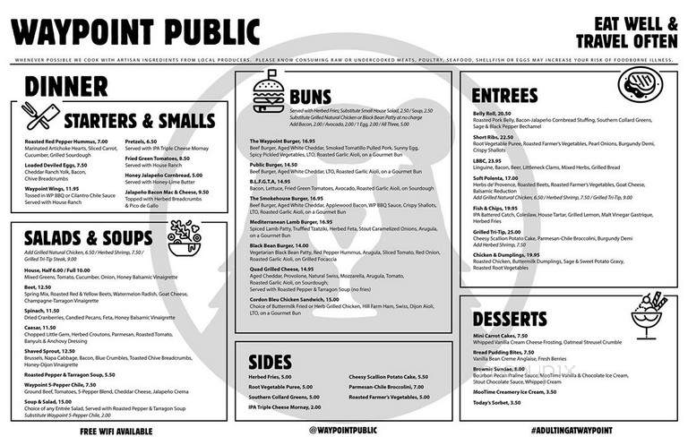 Waypoint Public - San Diego, CA menu_pic