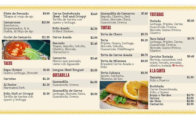 Taqueros Mexican Restaurant - San Juan Capistrano, CA menu_pic