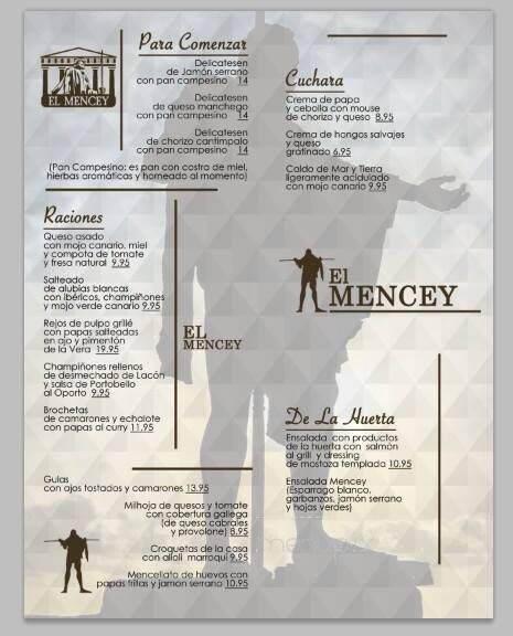 El Mencey Restaurante - Miami, FL menu_pic