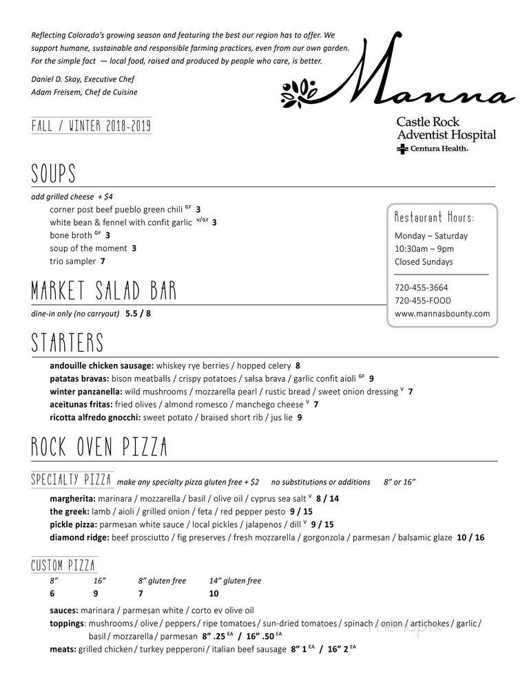 Manna Restaurant - Castle Rock, CO