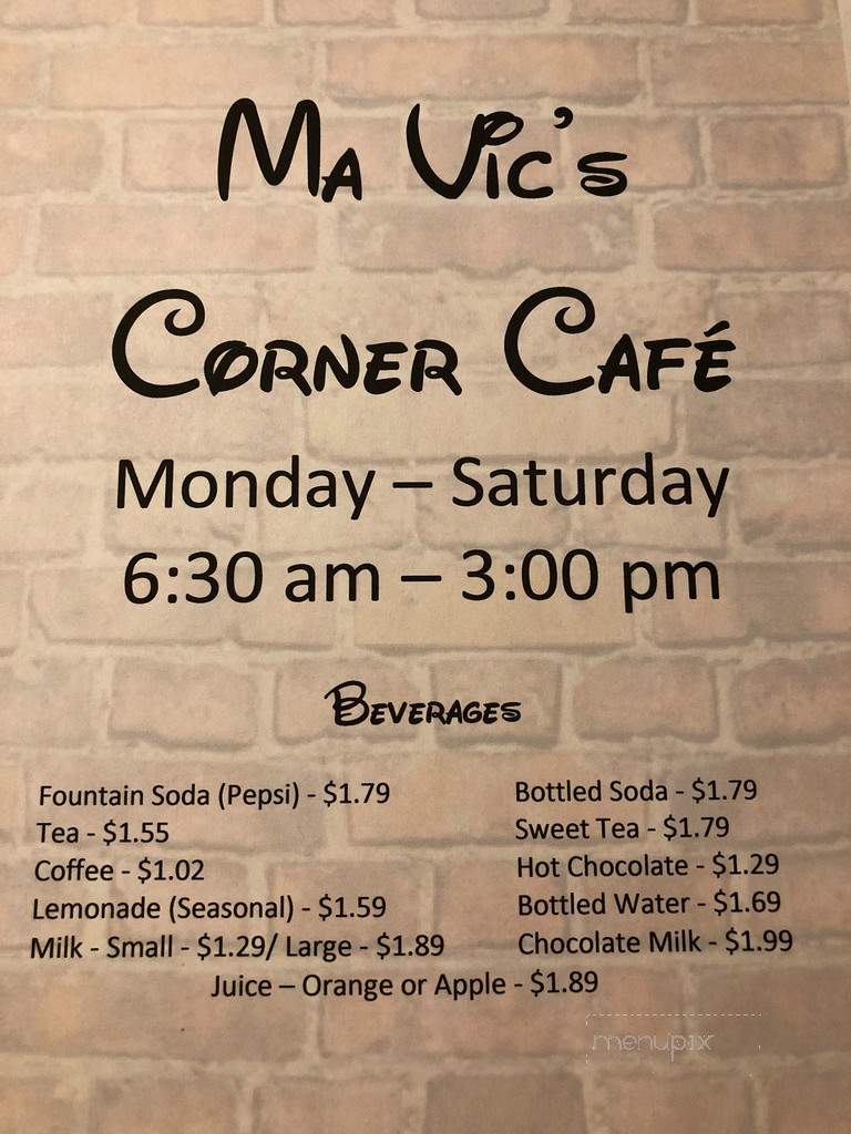 Ma Vic's Corner Cafe - Marceline, MO