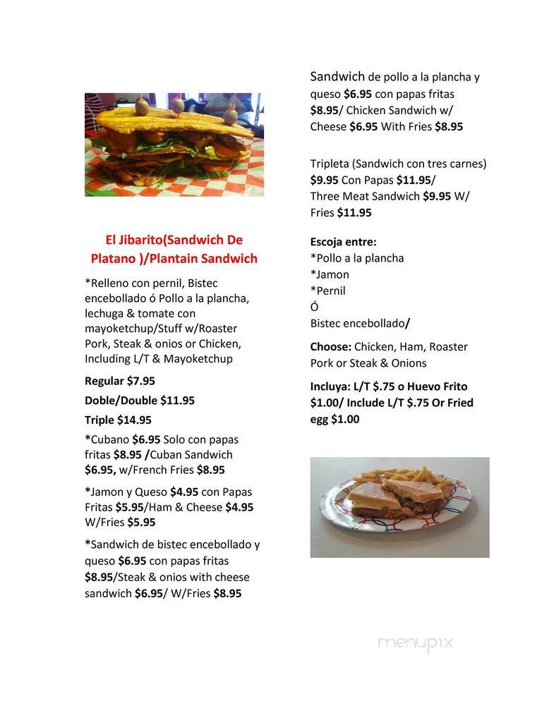 La Isla Bonita - Columbia, SC menu_pic