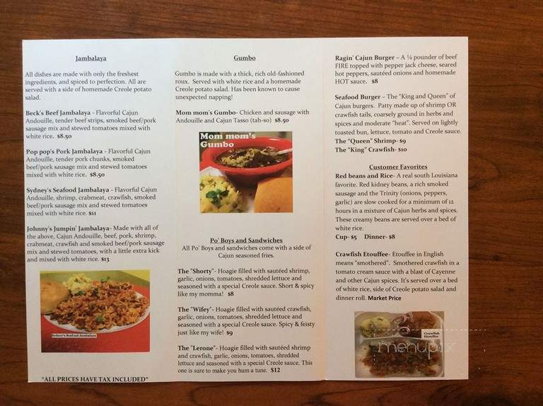 A Cajun Bowl - Cape Coral, FL menu_pic