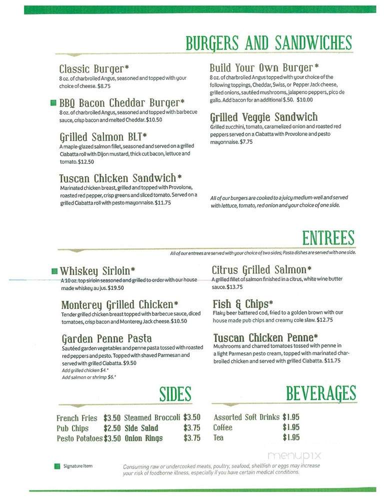 Madison's Bar and Grill - Monroeville, PA menu_pic
