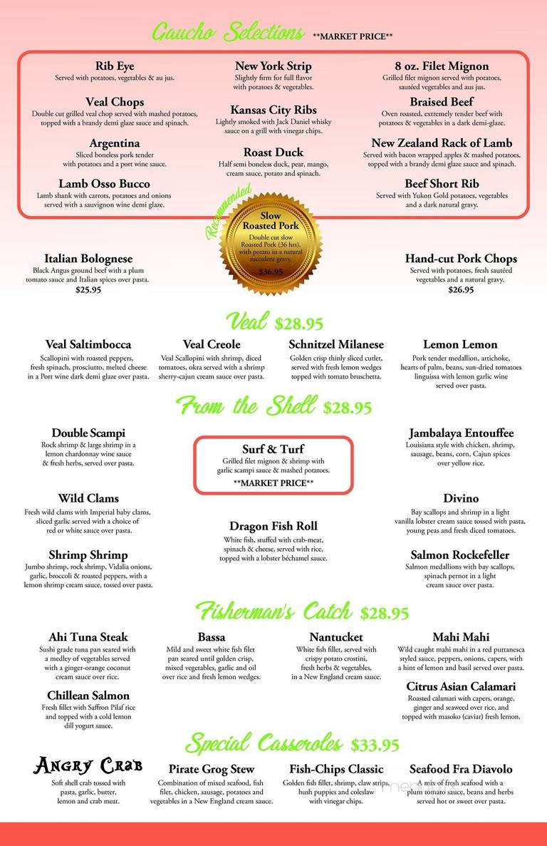 Arugula - Point Pleasant, NJ menu_pic