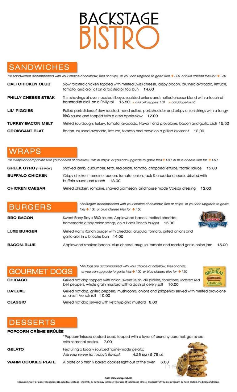 Backstage Bistro - Meridian, ID menu_pic