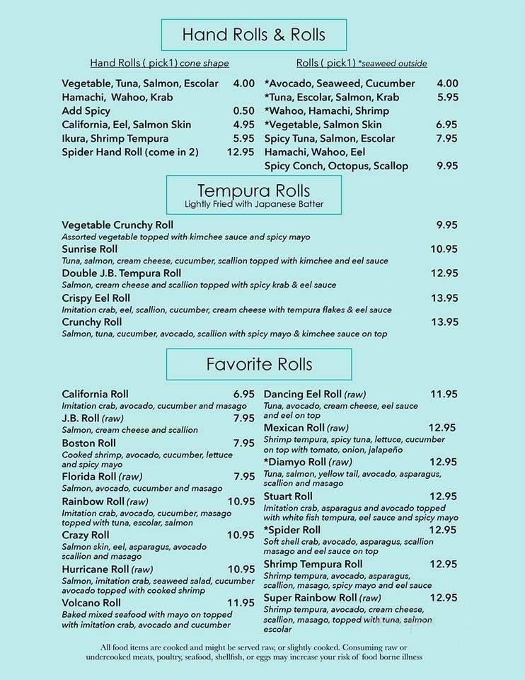 2ka Thai and Sushi Bar - Jensen Beach, FL menu_pic