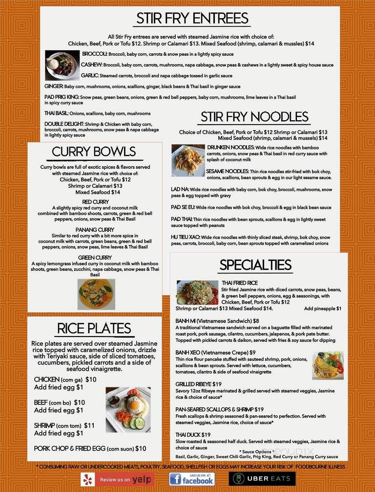 Boomys - Savannah, GA menu_pic