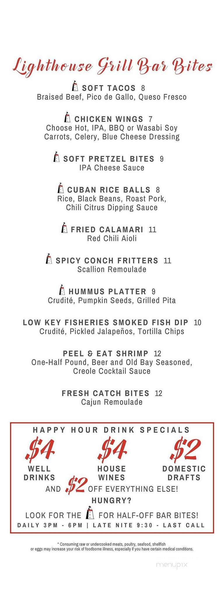 Lighthouse Grill - Marathon, FL menu_pic
