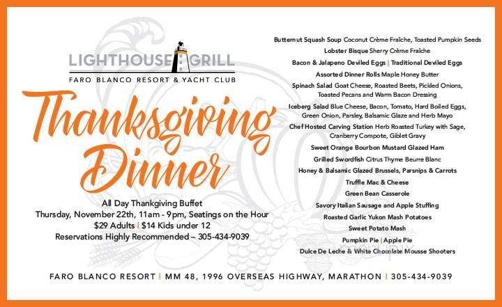 Lighthouse Grill - Marathon, FL menu_pic