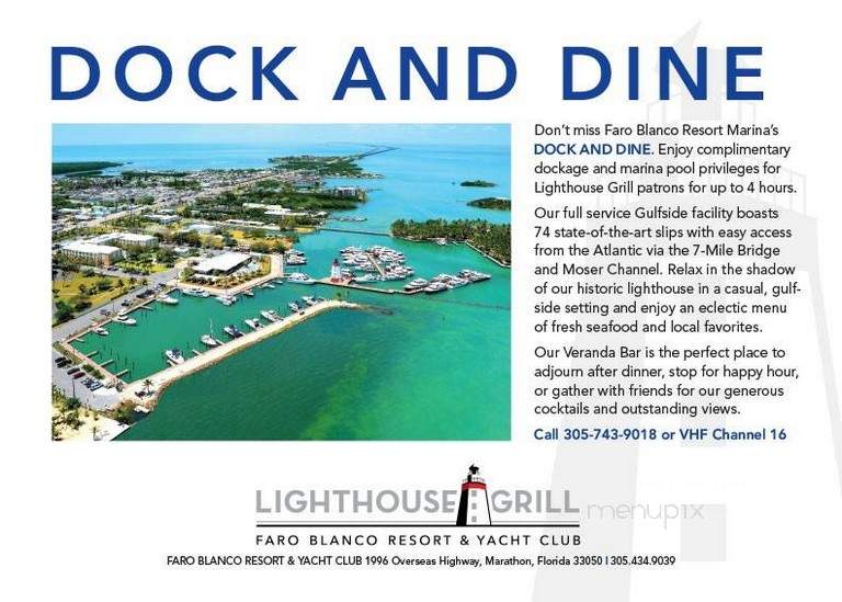 Lighthouse Grill - Marathon, FL menu_pic