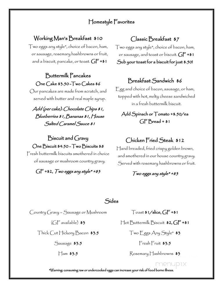 Yvonne's - Oregon City, OR menu_pic