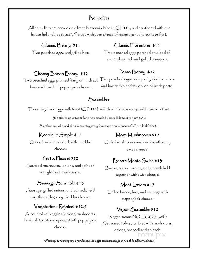 Yvonne's - Oregon City, OR menu_pic