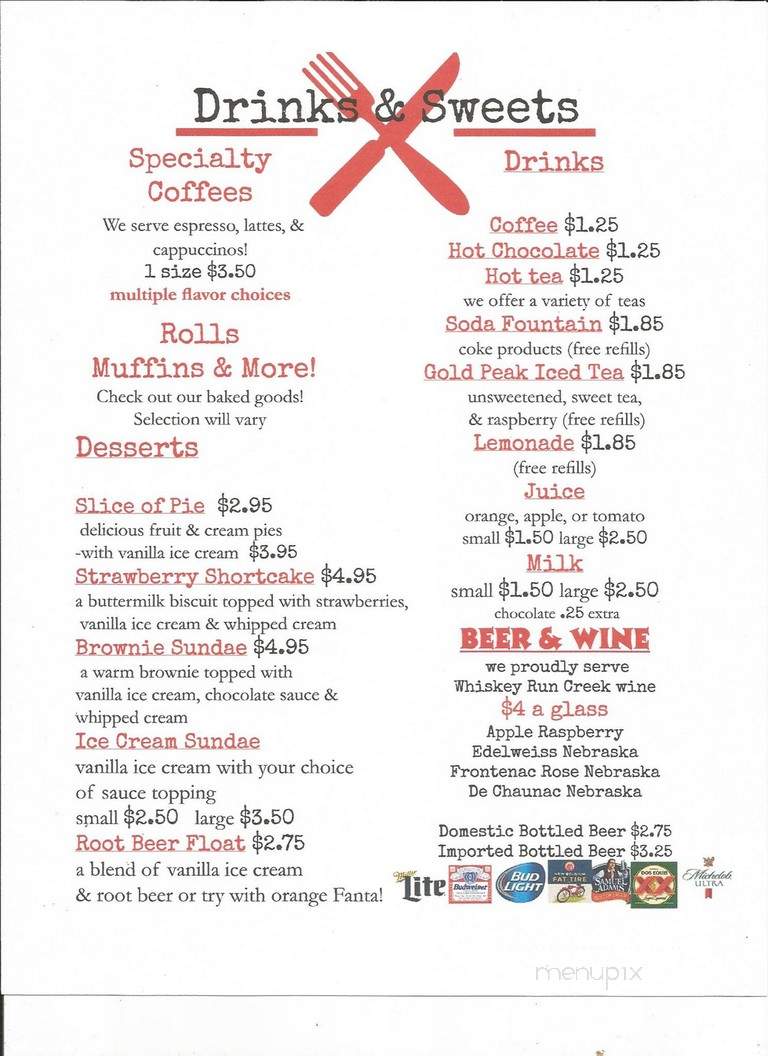 Cafe Metro - Auburn, NE menu_pic