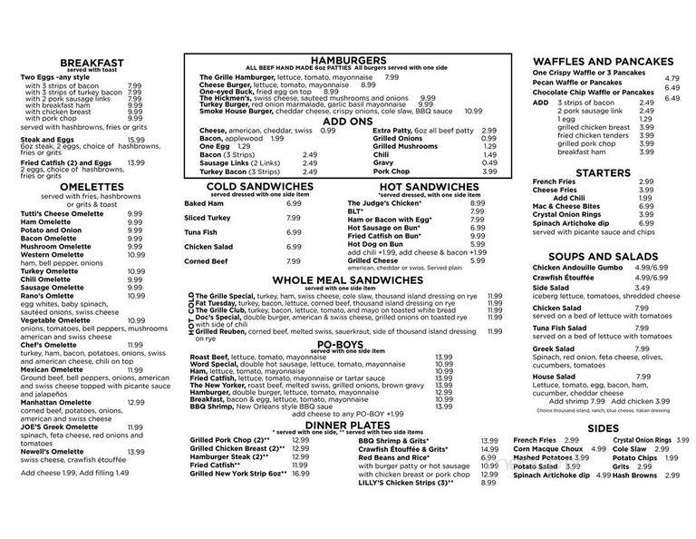The Grille - Bath, ME menu_pic