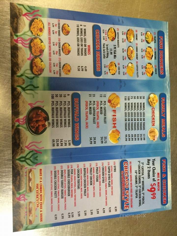 Hook Fish & Chicken - Cincinnati, OH menu_pic