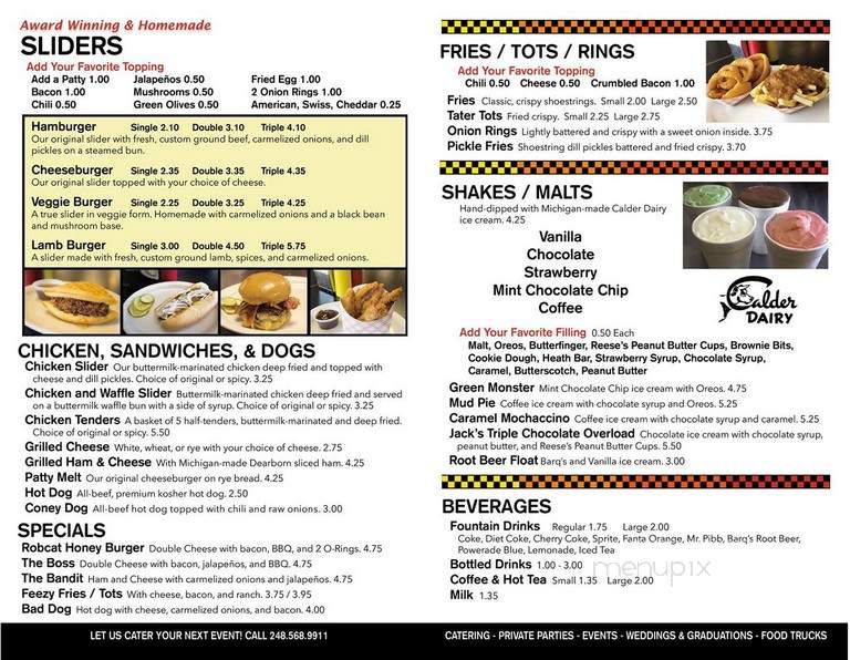 Hunter House Hamburgers - Ann Arbor, MI menu_pic