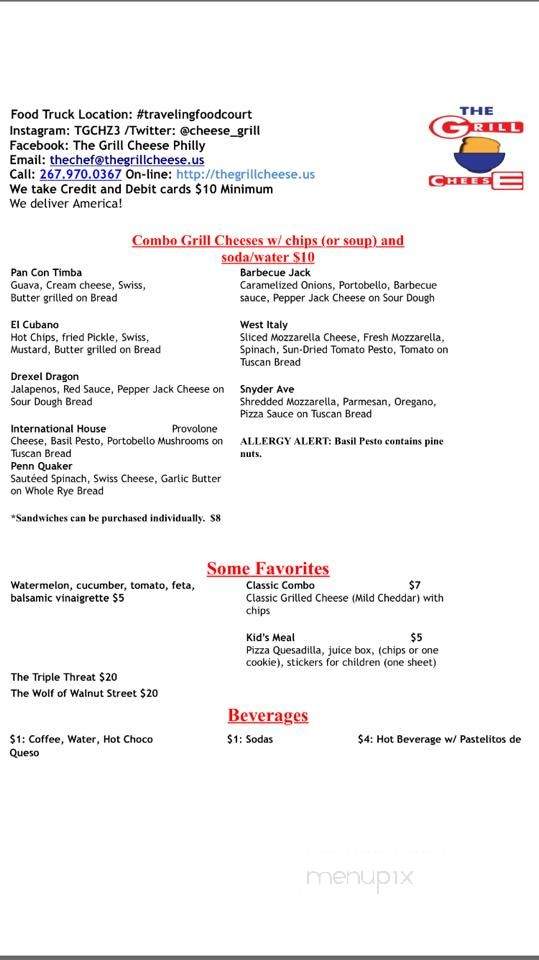 The Grill Cheese - Philadelphia, PA menu_pic