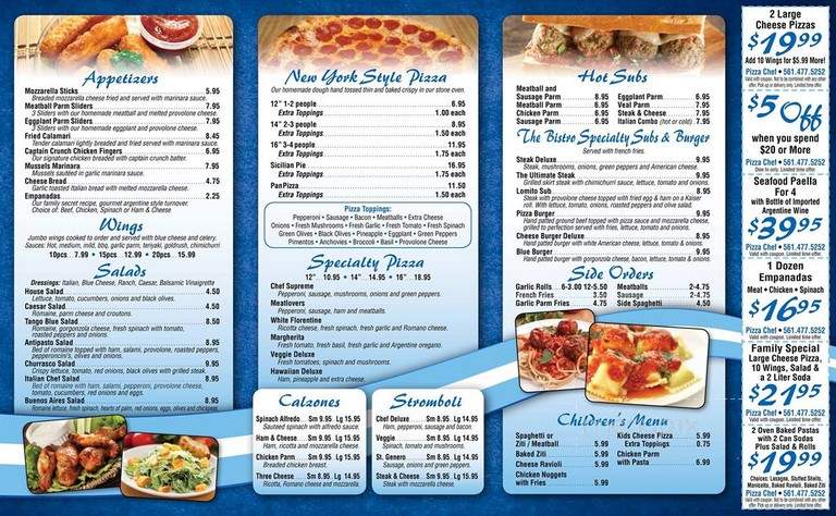 Pizza Chef Italian Bistro - Boca Raton, FL menu_pic