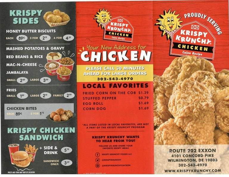 Krispy Krunchy Chicken - Madison, TN menu_pic